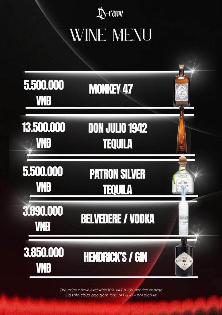 Menu D Rave