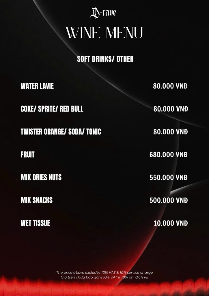 Menu D Rave